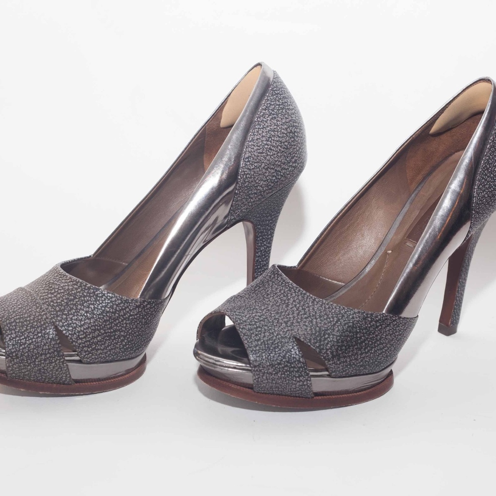 Grey and Silver BCBG Heels